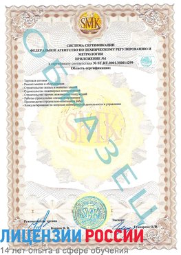 Образец сертификата соответствия (приложение) Киржач Сертификат ISO 14001